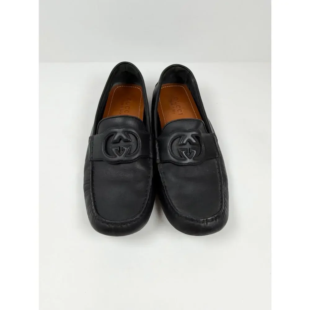 Size 9 - Gucci Leather Black Loafers